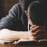 praying man; removing pride