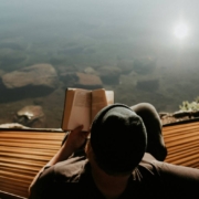 man reading bible