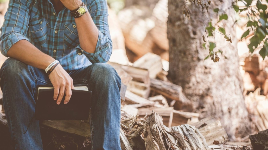 man praying