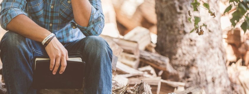 man praying